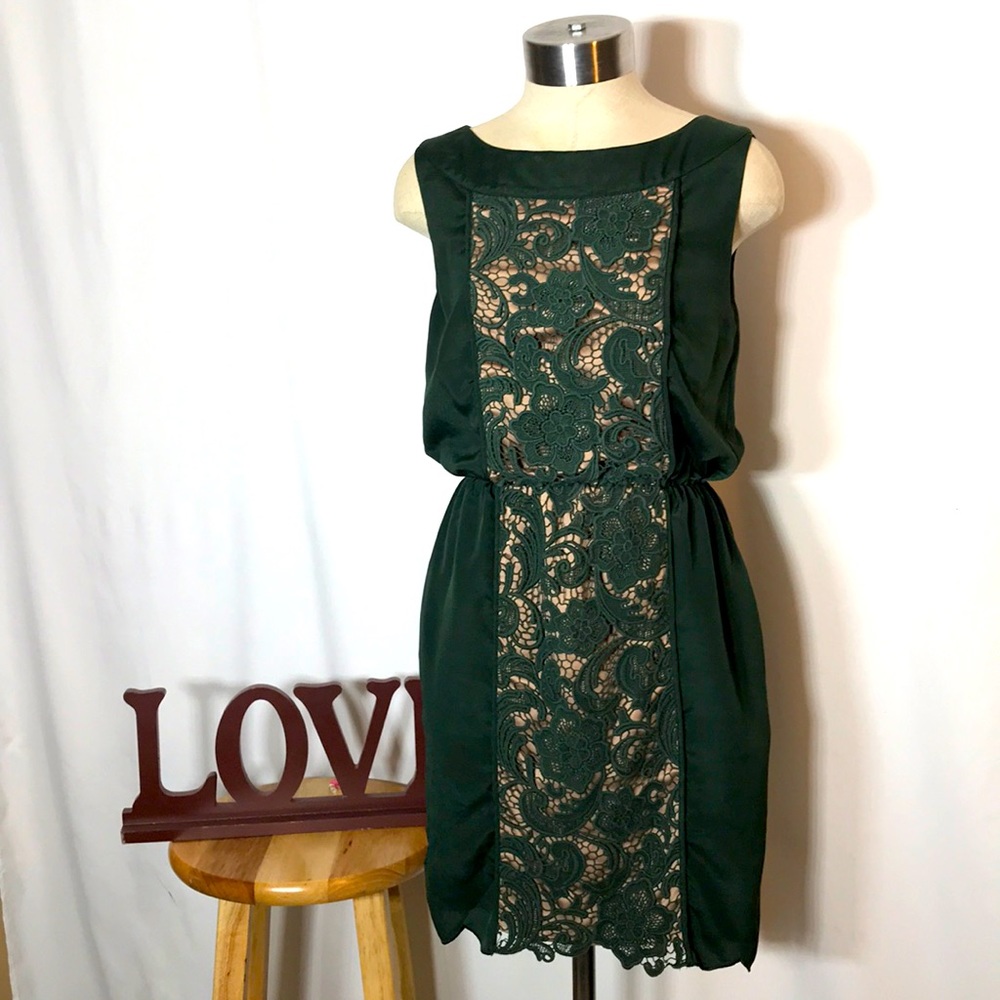 Jessica Simpson small green lace dress